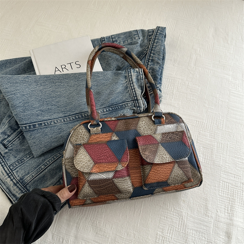 Bolsa de béisbol de tendencia de moda para mujeres 2024 verano nuevo estilo coreano simple versátil bolso de hombro nicho sensación de alta calidad