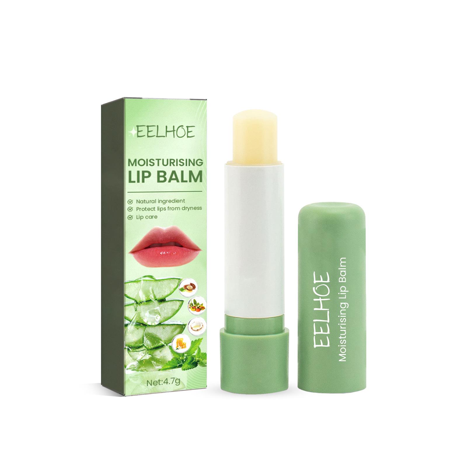 L'aloe EELHOE dissala le linee delle labbra, protegge le labbra dalle screpolature della secchezza e idrata il rossetto_voghion.com