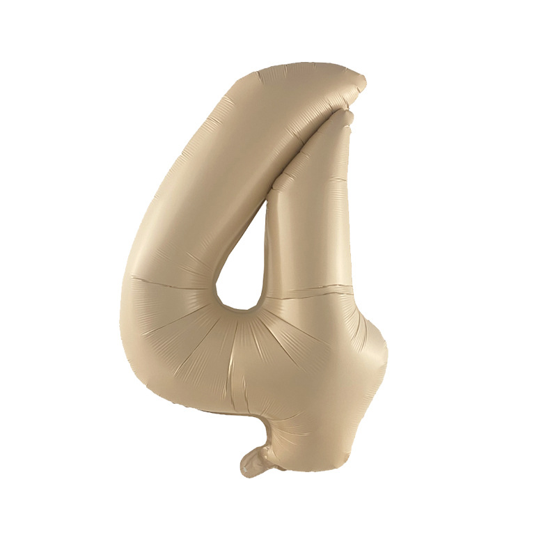 Versión americana verde digital flotante vacío globo de película de aluminio 32 pulgadas oro medio globo digital 34 pulgadas globo decoración al por mayor