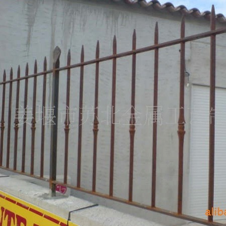 法国别墅花园锻造铁艺外贸围栏  金属工艺锻打景观铁工艺护栏栅栏