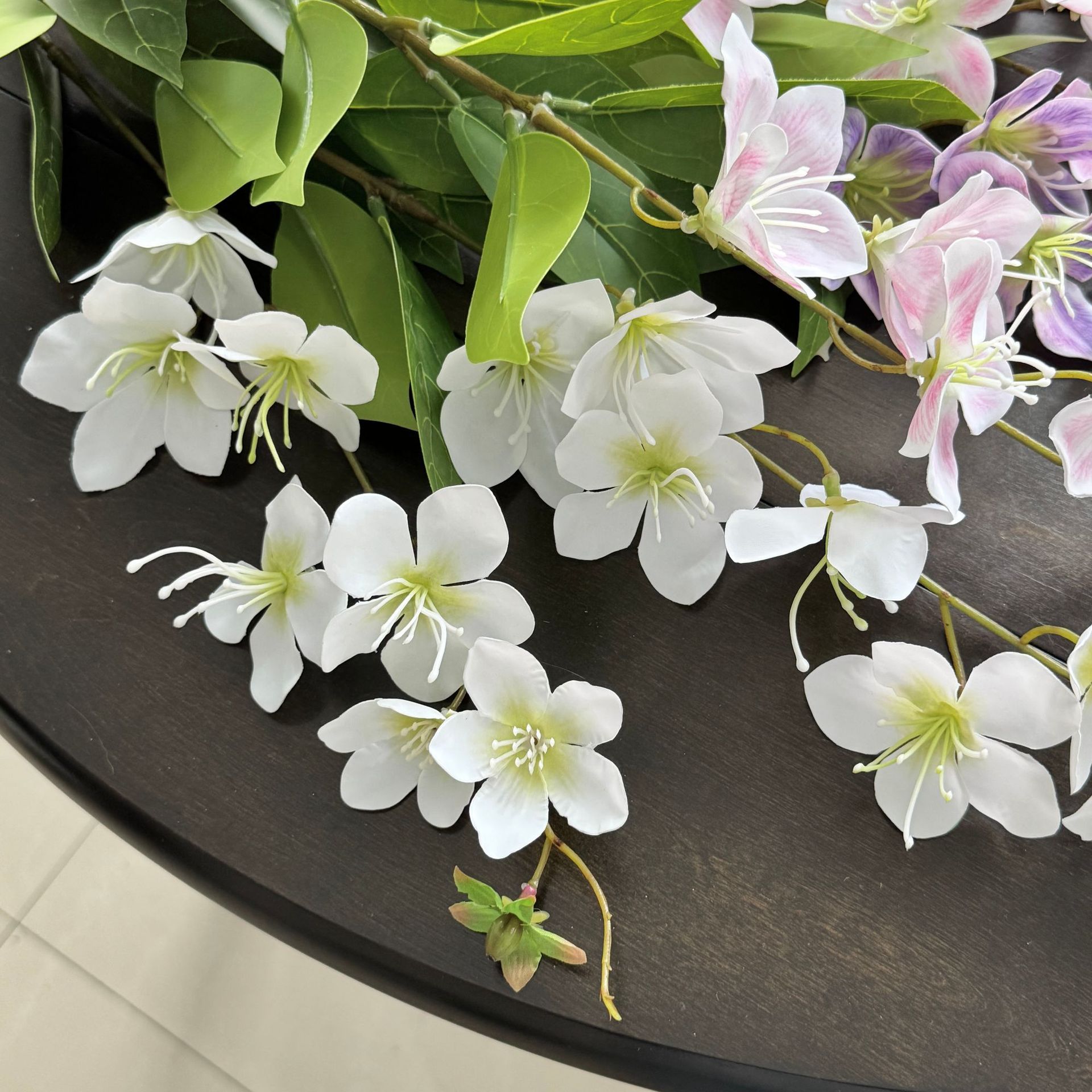 Gaozhi 3D impresión de película filamento jazmín flores falsas decoración de flores de seda de sala de estar accesorios de fotos