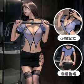 网纱性感透视情趣内衣日系cosplay情趣制服诱惑连体套装开档辣妹
