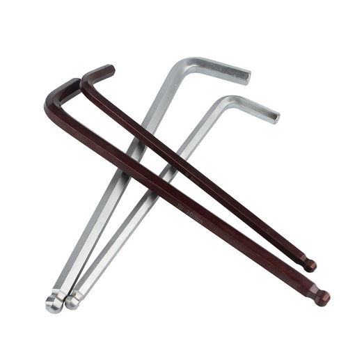 Extended ball head inner hexagonal wrench inner 6-angle screwdriver inner hexagonal L-shaped wrench S2 hardened M1.5-M27
