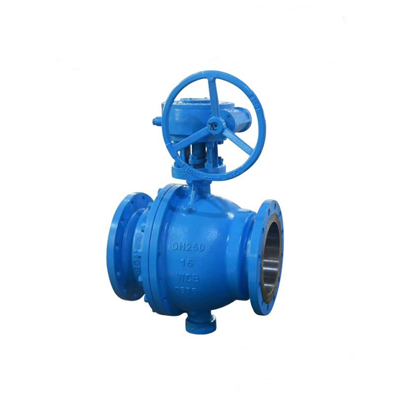 Q347F-16C天然气防火防静电球阀 固定式球阀 蜗轮燃气法兰球阀