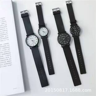 Student test watch Women's INS niche design fashion trend, fashion temperament, early high school couple quartz watch