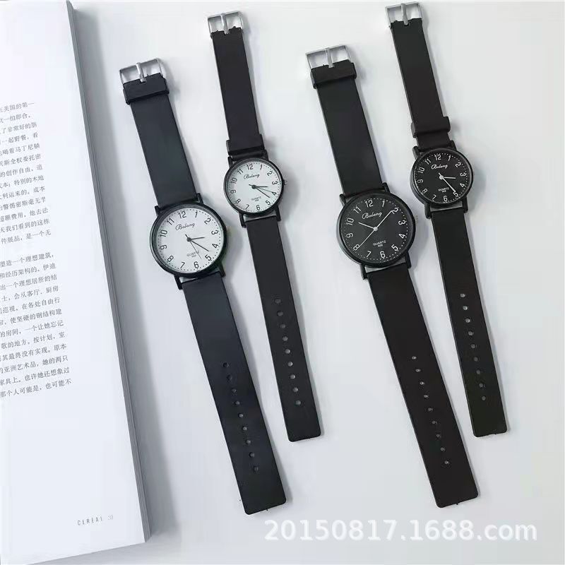 Student Examination Watch Women's Ins Niche Design Fashion Trend Fashion Temperament Beginning Senior high school Couple Quartz Watch