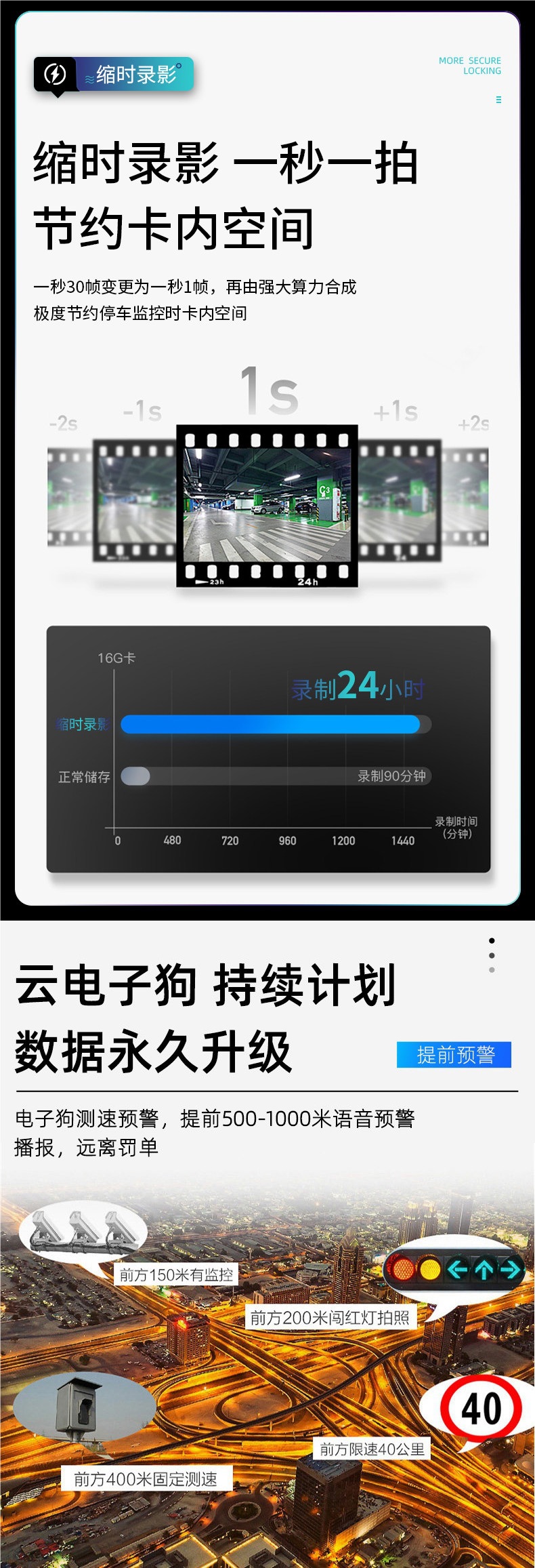 New Model Zero Degree Lingdu Driving Recorder with High-Definition Reversing Image, Lingdu Car Rearview Mirror Streaming Media Full Screen