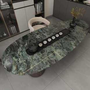 Emerald Luxury Stone Dining Table Coffee Table Island Table Natural Marble Background Light Luxury Entrance Wall Decoration