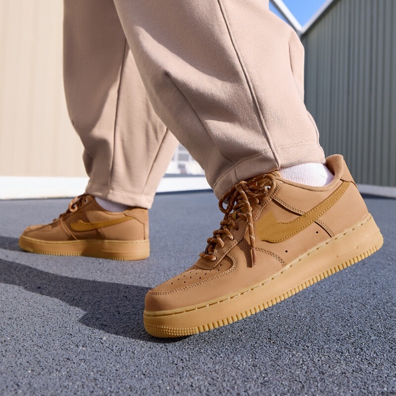 Putian Pure Original High Version Men's and Women's Sneakers Air Force 1 Wheat-Colored Air Force One Casual Sports Shoes