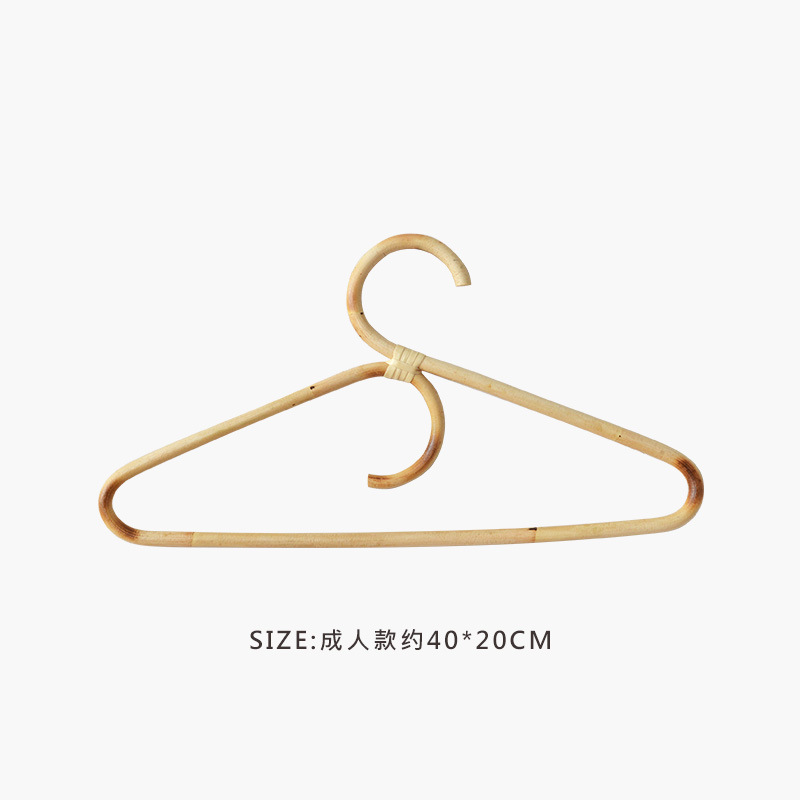 Hecho a mano ins Retro Ropa de ratán real y gancho de sombrero simple gancho de pared gancho de ropa decorativa gancho de ropa de pasillo gancho de niños