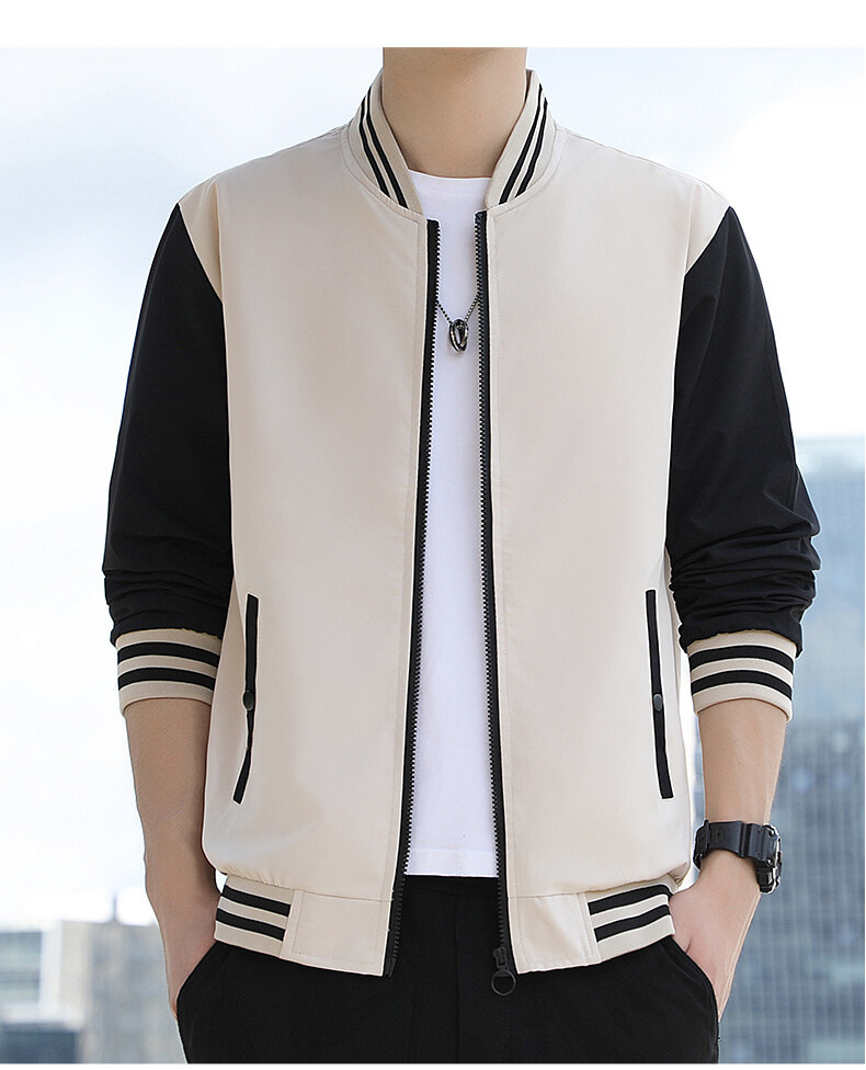 2024 nouvelle veste décontractée, vêtements d'extérieur pour hommes, vêtements de travail à la mode, uniforme de baseball, belle tenue d'automne pour jeunes_voghion.com