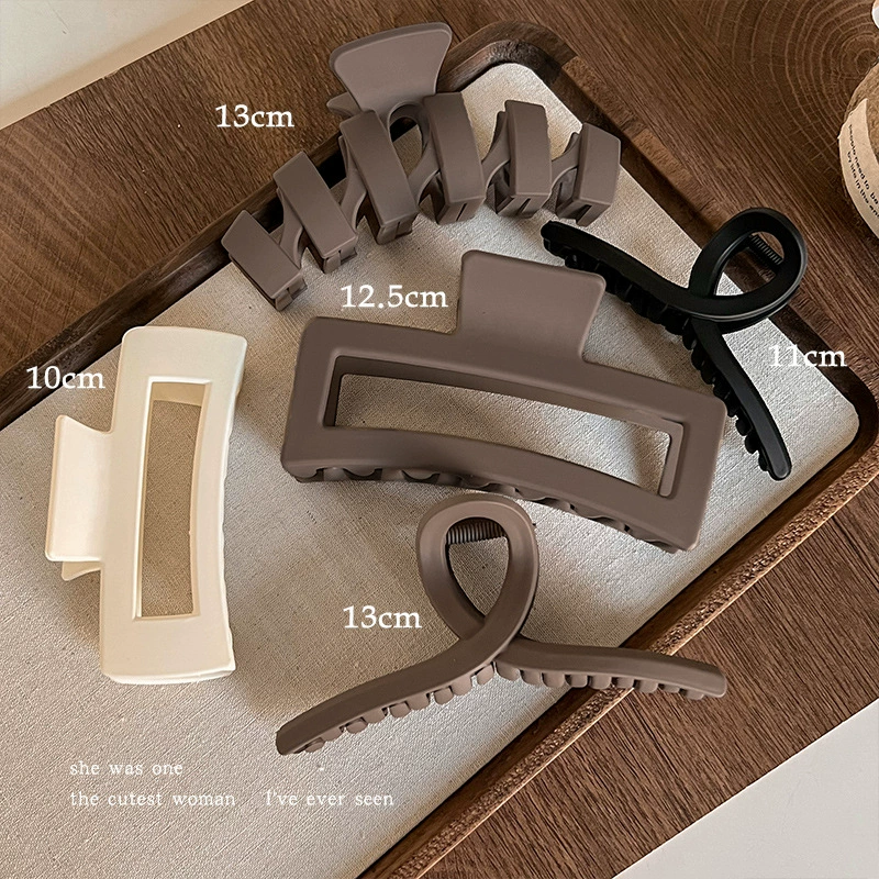 Заколки для волос, набор assorted, детские и взрослые, матовые формы 4,5–13 см