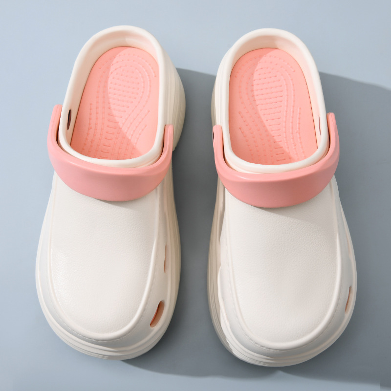 Zapatos de verano para mujeres con una base gruesa y antideslizante, zapatillas transpirables, EVA multifuncional, antiolor y desgaste, zapatillas de playa