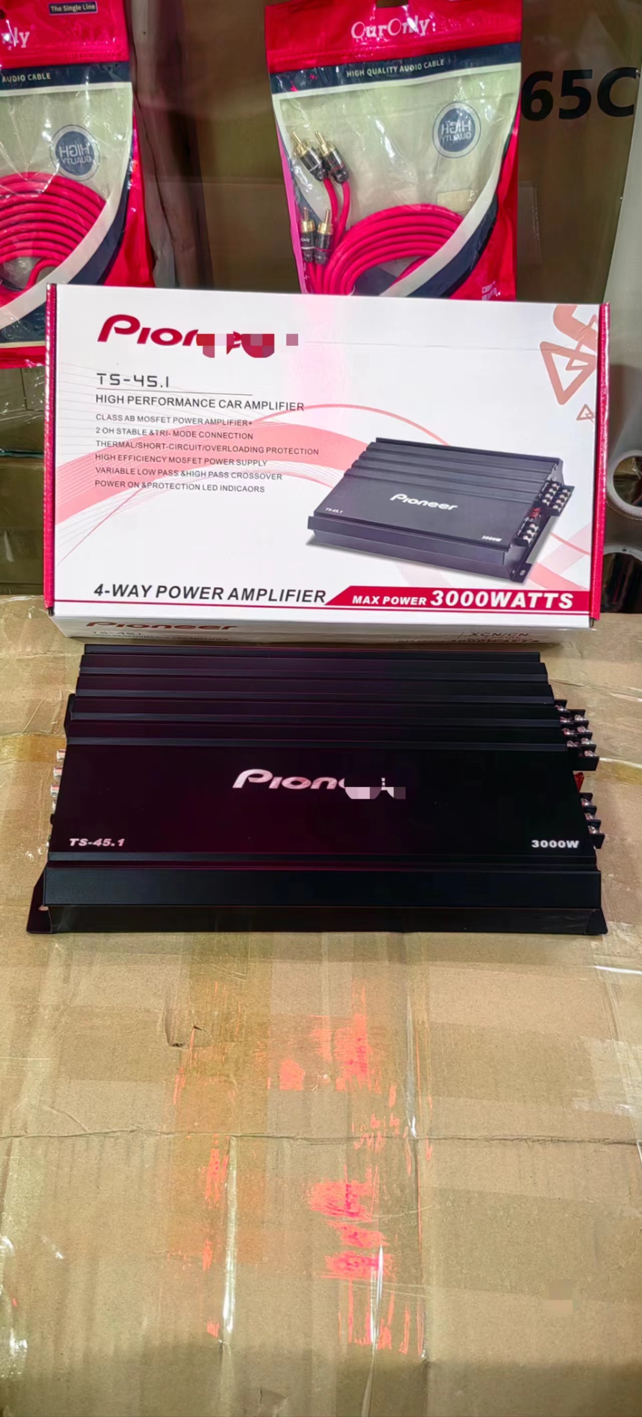 Pioneer four-way car power amplifier four-channel four-way high-power push four-door horn car power amplifier push subwoofer