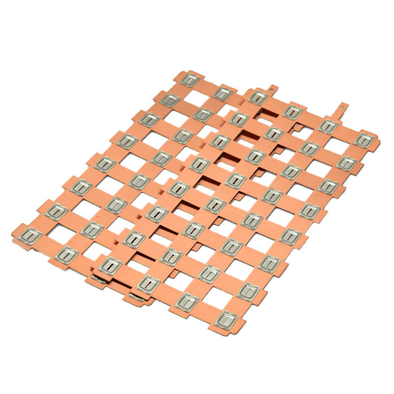 厂家销售18650 21700电池连接片 大电流PACK铜镍复合电池片汇流排