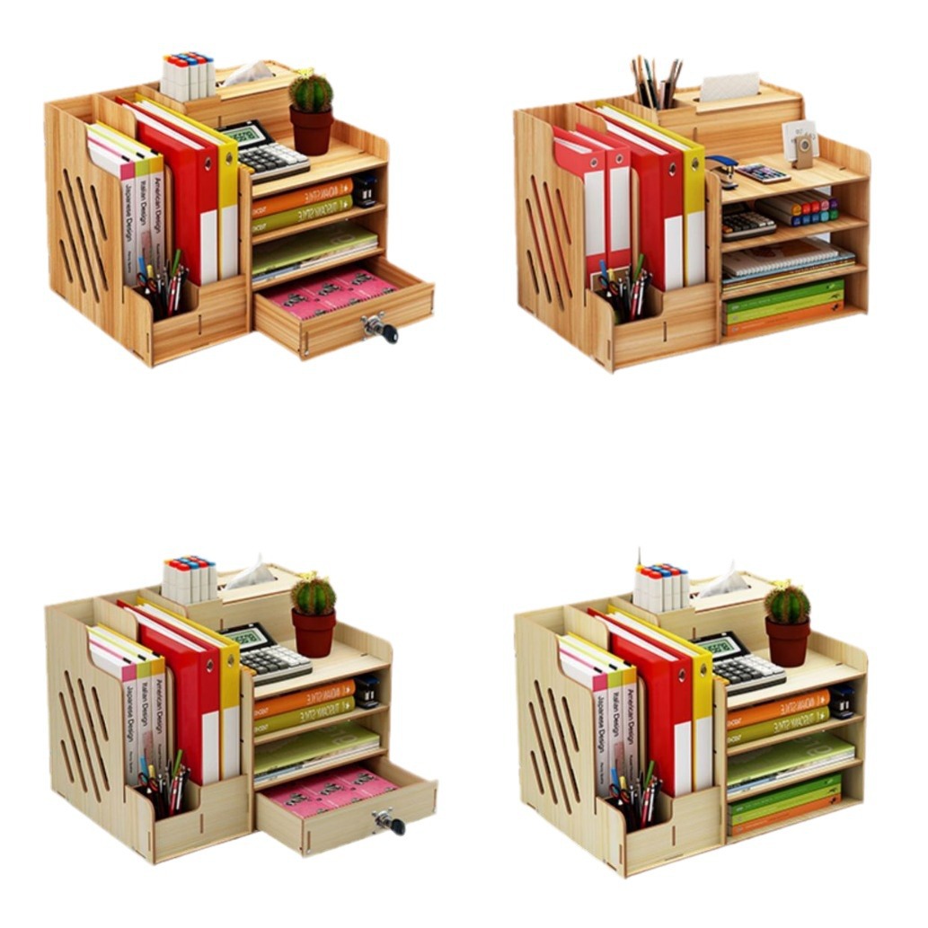 Cerradura DE LA OFICINA Europea titular de archivos de madera de múltiples capas apilados cajón de escritorio caja de almacenamiento al por mayor grande