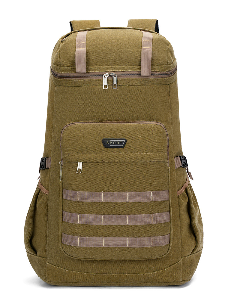 Mochila de lona resistente al desgaste transfronteriza de gran capacidad multifuncional mochila de viaje al aire libre práctica bolsa de montaña fábrica directa