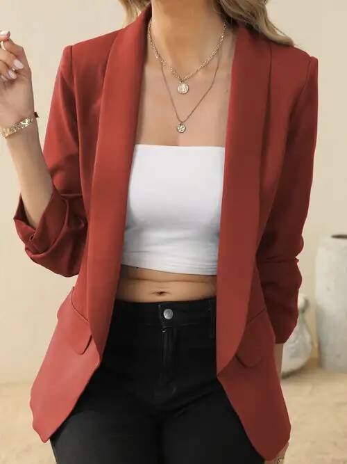 European Station 2024 Spring and Autumn New Slim-fit Lace-up Slimming Casual Elegant Professional Women's Office Suit Jacket European Station 2024 Spring and Autumn New Slim-fit Lace-up Slimming Casual Elegant Professional Women's Office Suit Jacket