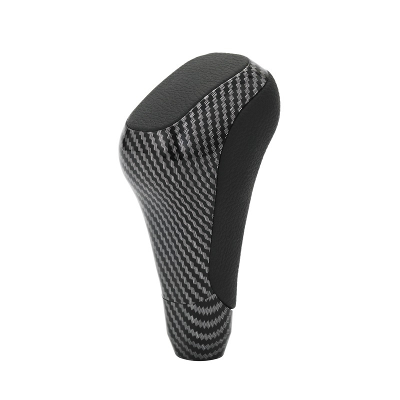 Suitable for Toyota gear head shift lever handball 8mm threaded carbon fiber black leather car gear shift handball