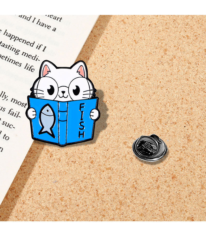 Cat Pattern Casual Elegant Lady Pin Cat Zinc Alloy Enamel Unisex Brooches