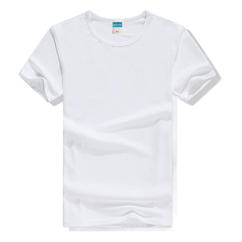 Быстрая сухая футболка с короткими рукавами с круглым вырезом