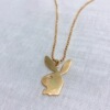 Brand necklace hip-hop style stainless steel, retro rabbit, pendant, wholesale