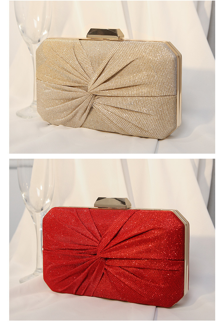 Red Blue Black Polyester Solid Color Square Clutch Evening Bagpicture3