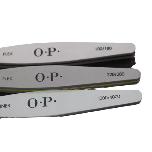 Manicura manicura herramientas de lima de uñas tira de frotamiento de doble cara que forma la tira de pulido traje de ventas directas de fábrica