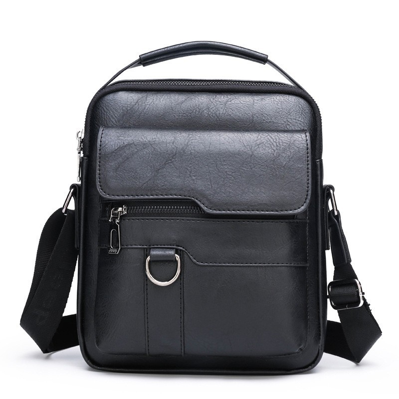 Business Men's Bag Crossbody Bag Waterproof and Wear-Resistant Men's Shoulder Bag Large Capacity Commuter High-End Shoulder Crossbody Bag