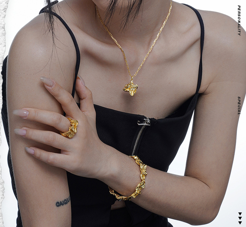 Fashion Geometric Sterling Silver Plating Open Ring 1 Piece