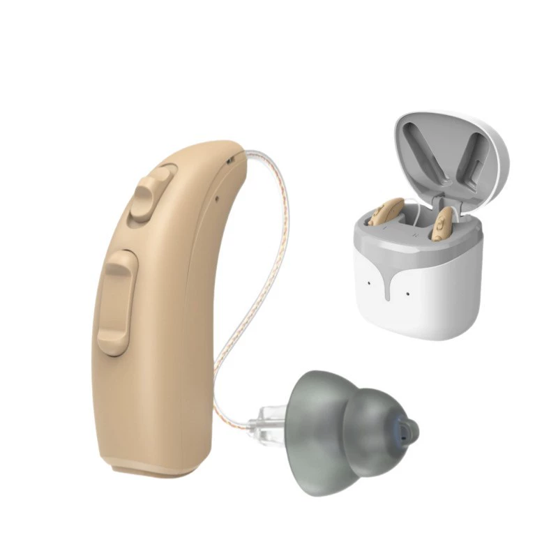 飞鹅 Cross-border OTC hearing aid charging digital 16 channel elderly deaf ear back hearing aid Hearing aid
