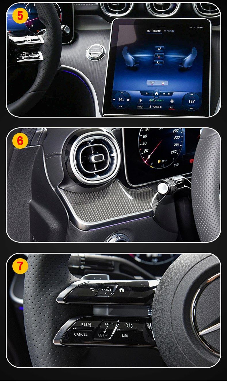 23-25 Mercedes-Benz Cle260/300 Special Screen Central Control Interior Car Modification Transparent Tpu Protective Film