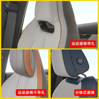 BYD Leather Headrest Waist Back Qin Song PLUS dmi Tang Han DMP Champion Edition PRO Special Neck Pillow Back Pillow (Headrest) - after-placing-the-order-contact-customer-service-for-notes-seat-style-1-sports-seat-with-holeswithout-holessplit-seat