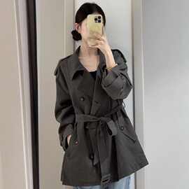 原版做法宽松风衣外套女2026秋冬新款小个子巨好看韩版高级感短款