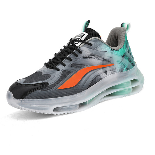 Cross-border large size Korean fashion running men's gradient couple's sports shoes lightweight breathable mesh casual dad shoes