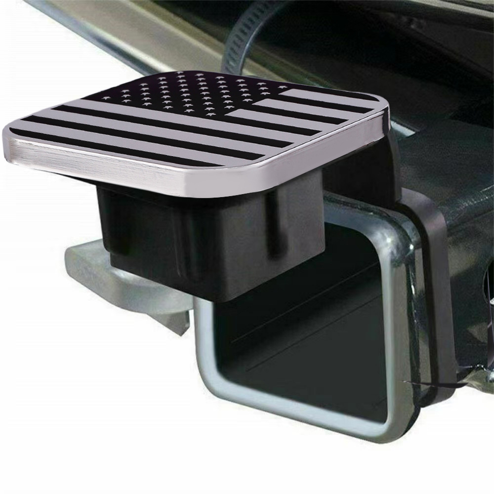 Transfronterizos accesorios de modificación de coche tapa remolque gancho polvo enchufe boca cuadrada cubierta protectora 2 pulgadas 51mm cubierta de tracción