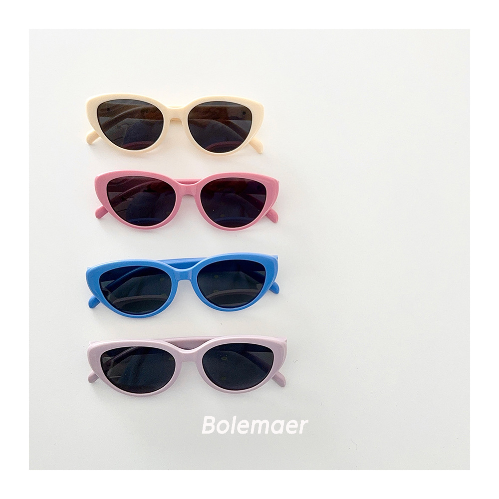 Gfas de sol para niños de color caramelo coreano inins niños niñas gafas de sol anti-UV verano gafas de sol para bebés