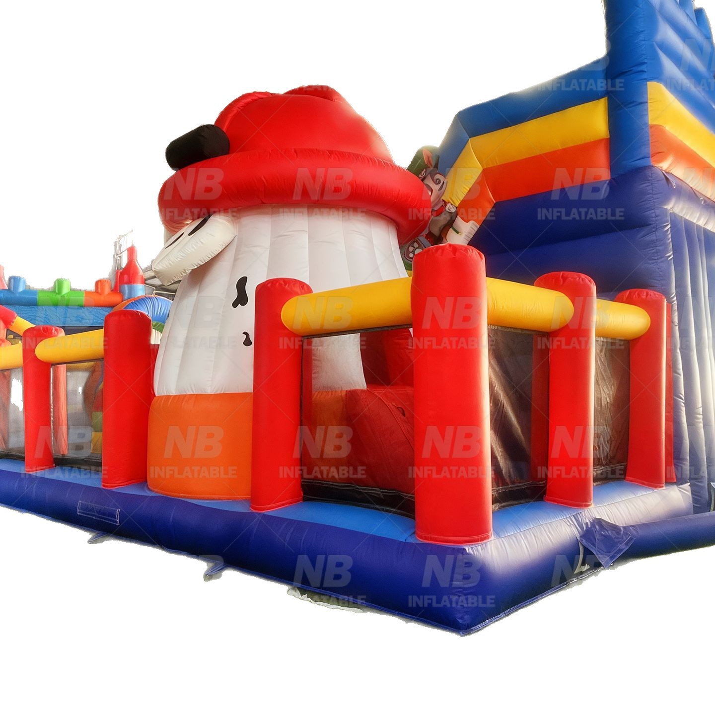 Gran trampolín comercial inflable castillo modelo de aire dibujos animados para niños entretenimiento castillo de cabina deslizante castillo traviesos