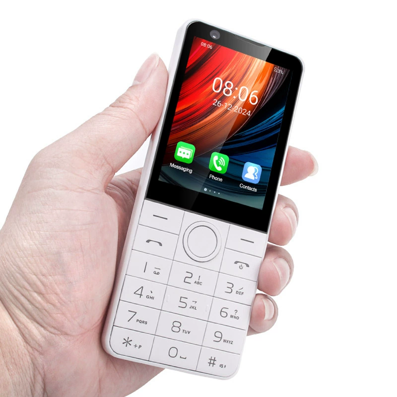 Новый Android кнопочный 4G смартфон с двумя SIM, двухрежимный, восьмиядерный, с двойной камерой, поддержкой WhatsApp и резервного копирования