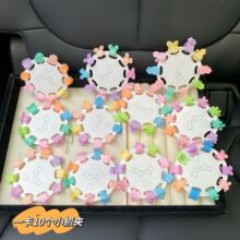十件套夏季女童可爱彩色小抓夹气质辫子发夹动物花朵造型宝宝发饰