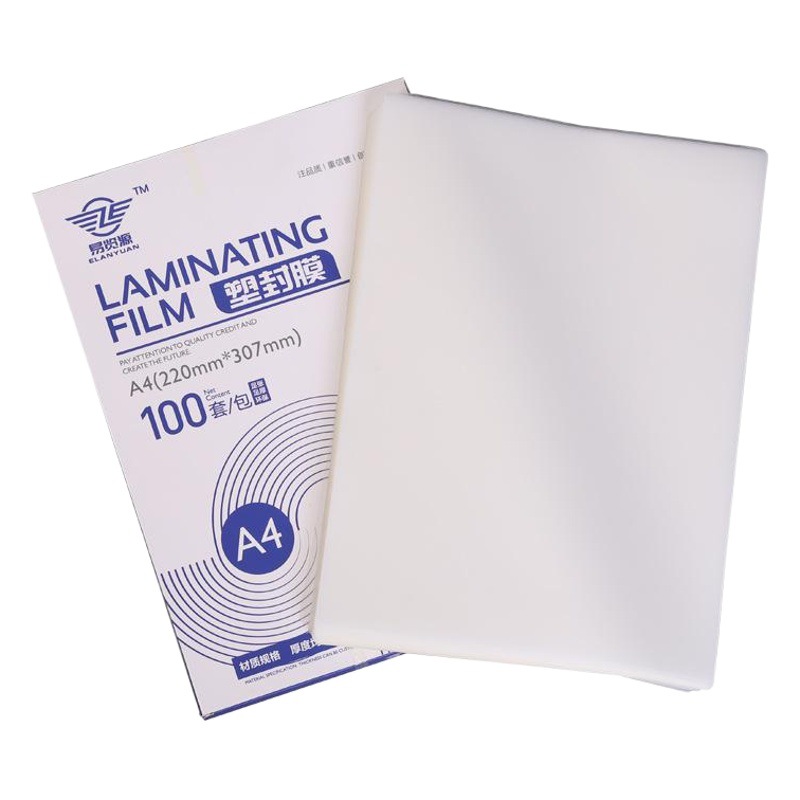 7C película de sellado de plástico brillante Tarjeta de película protectora foto caligrafía y certificado de pintura película de plástico Foto papel de plástico A4 película de sellado de plástico