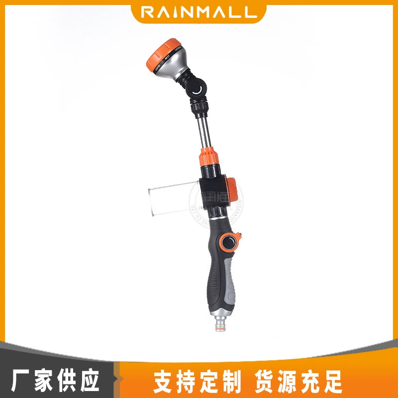 Производители поставляют бытовой садовый полив пистолет-распылитель для очистки автомойки двухтактный алюминиевый короткий стержень пены водяной пистолет