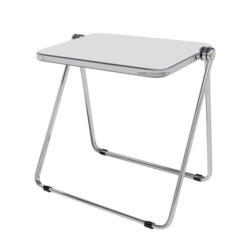 Transparent acrylic folding table portable office study desk Nordic bedroom home ins internet celebrity table and chair combination