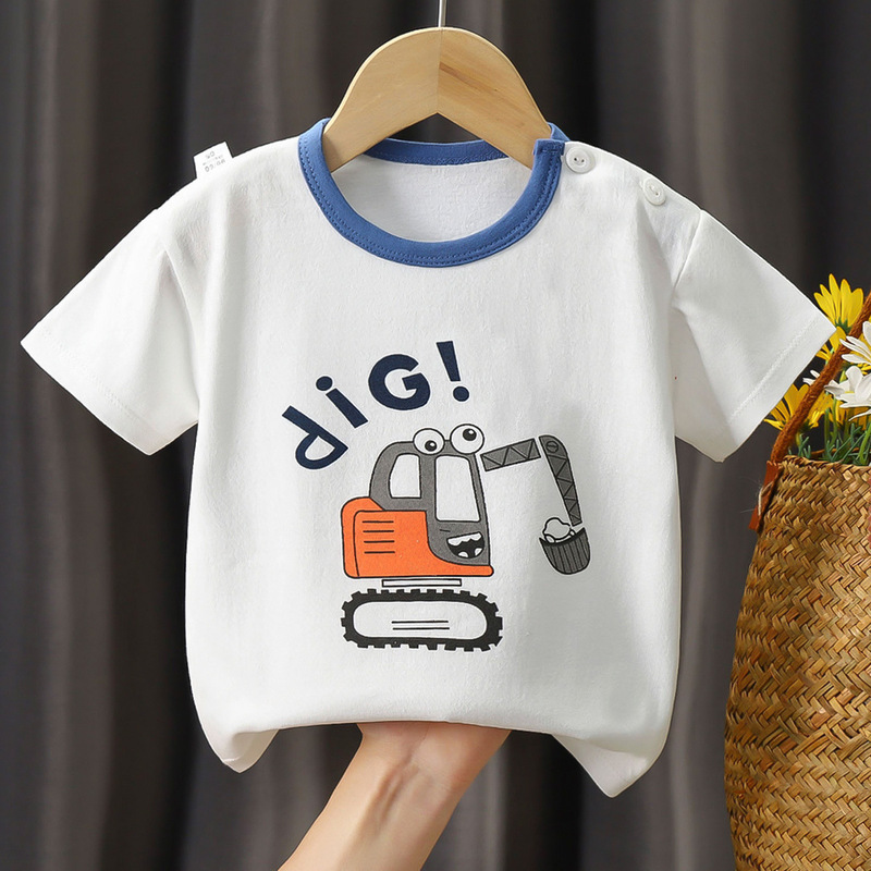 子供用半袖Tシャツ 純綿A級 夏の新作 男の子 赤ちゃん 女の子 綿100％服 韓国風子供服|undefined