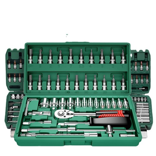 Green Forest 32-piece socket set, socket wrench, spark plug tool set, auto repair tool box
