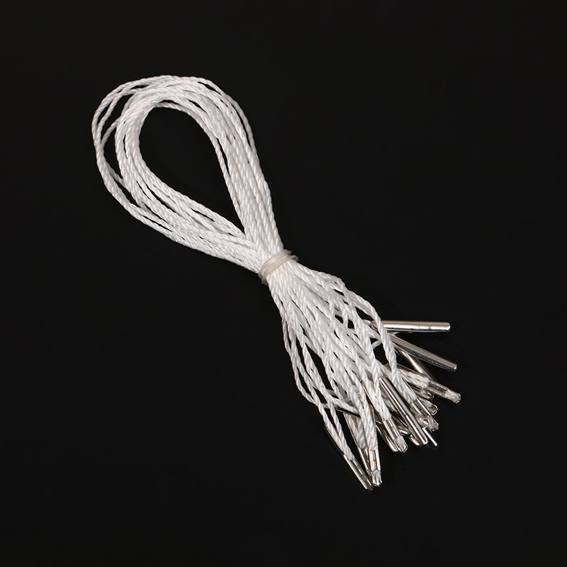 厂家定制白线穿插式吊粒服饰鞋帽固定挂件吊牌辅料箱包手工配件
