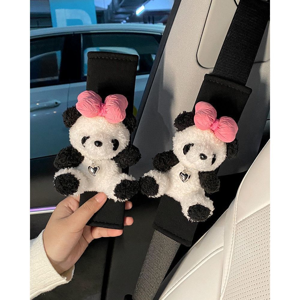 Car Seat Belt Shoulder Cover Soft Four-Season Universal Cute Seat Belt Protective Cover High-End Sense for a Couple Ladies
