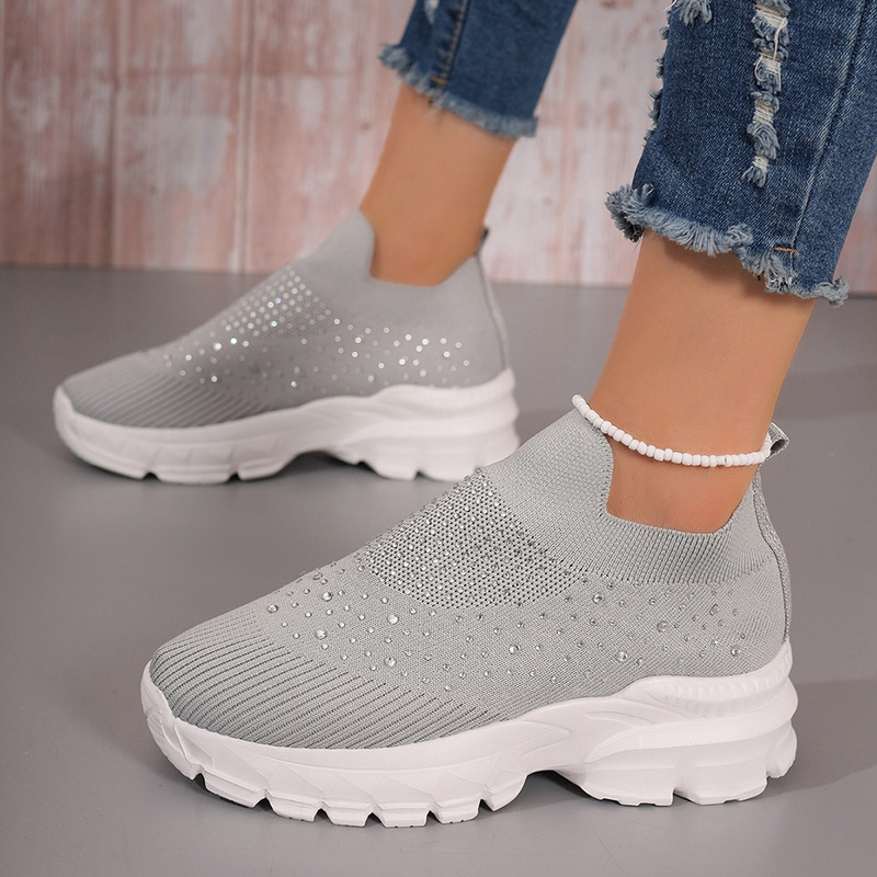 Women's Sports Solid Color Round Toe Sports Shoes display picture 9