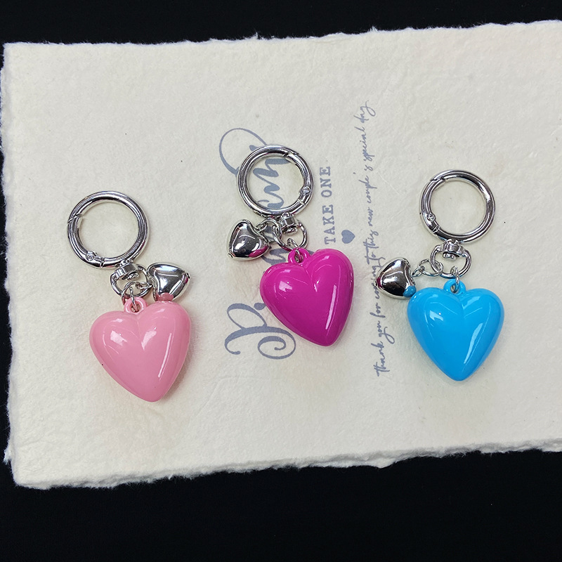 23g Weight Bag Pendant, Keychain Classification 1 Piece Quantity Holiday, Banquet, Daily Occasion Acrylic Material Valentine'S Day Festival Heart Shape Pattern Unisex Gender Korean Style Style Korean Style Heart Shape Arylic Valentine'S Day Unisex Bag Pendant Keychain 1