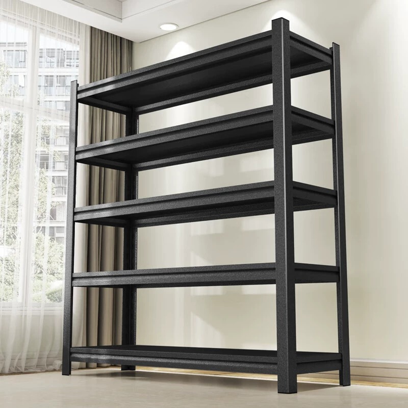 ✅家用轻型货架置物架多层落地阳台仓库储物架地下室杂物收纳铁架